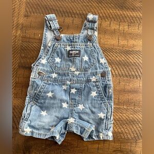 OshKosh B'gosh Denim Star Print Overalls